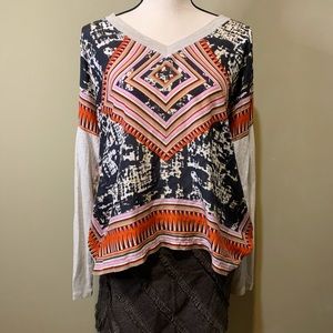 CAbi long sleeved bandana top small